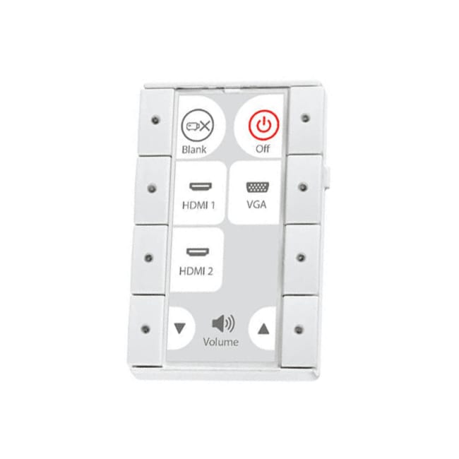 Echo Plus 8DKW - 8-button control pad med Ethernet, DK, Hvit