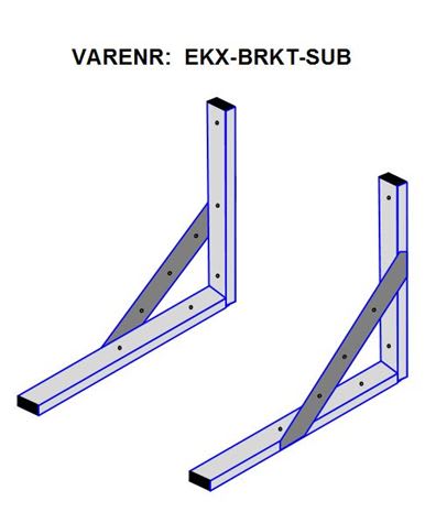 Veggbrakett for EKX-15S og SP, EKX-18S og SP