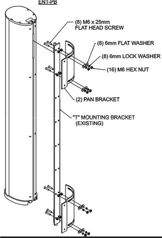 ENTASYS PAN-Bracket Svart