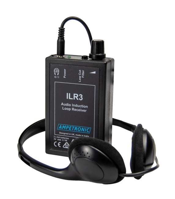 Tester/mottager Teleslynge m/hodetelefon