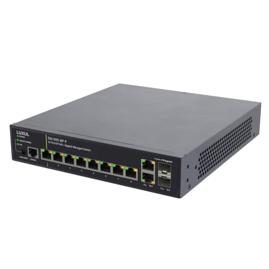 Switch Managed 12-Port/8-Port PoE+ Gigabit,2xSFP 1G