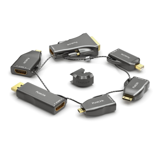 AdapterRing miniDP/DP/USB-C/miniHDMI/microHDMI/DVI til HDMI