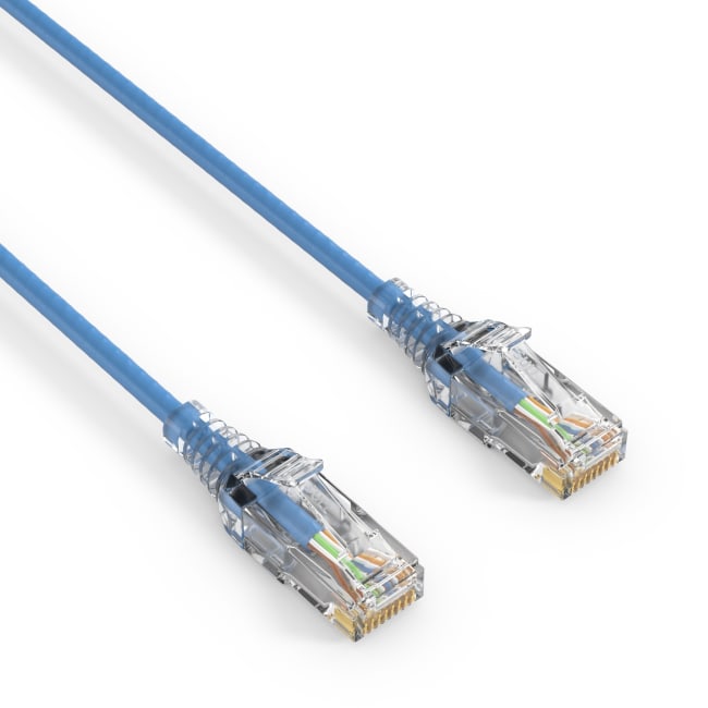 Kabel CAT 6 Patchekabel SLIM - UTP - LSOH 1m Blå