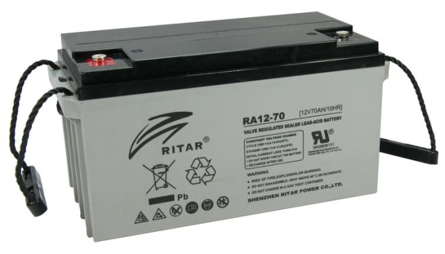 Batteri 12V 70Ah, 350x167x182mm