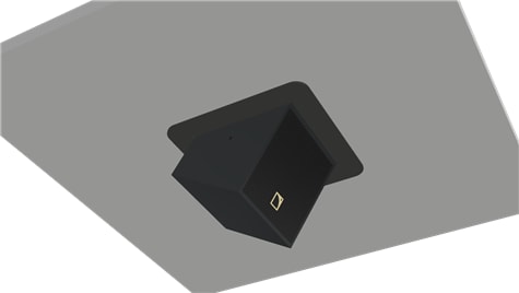 Innfellingsbrakett for L-Acoustics X4i, Sort, under 20mm