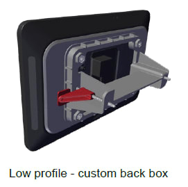 Low profile wall mount for Apprimo Touch 8i or Touch 8 MAX