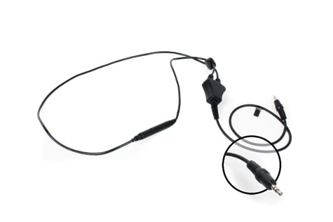 Nakkeslynge 45cm kabel, stereo plugg