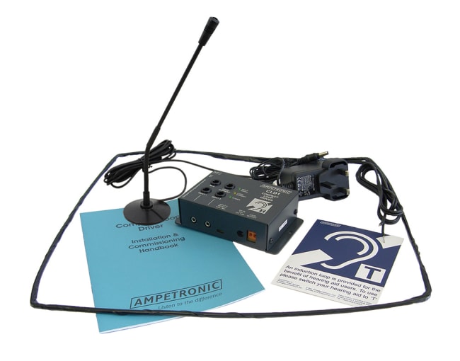 Forsterker Teleslynge Kit 2,4A Svanehalsmikrofon Skranke