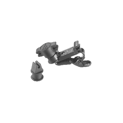 Klype for myggmikrofon Sort