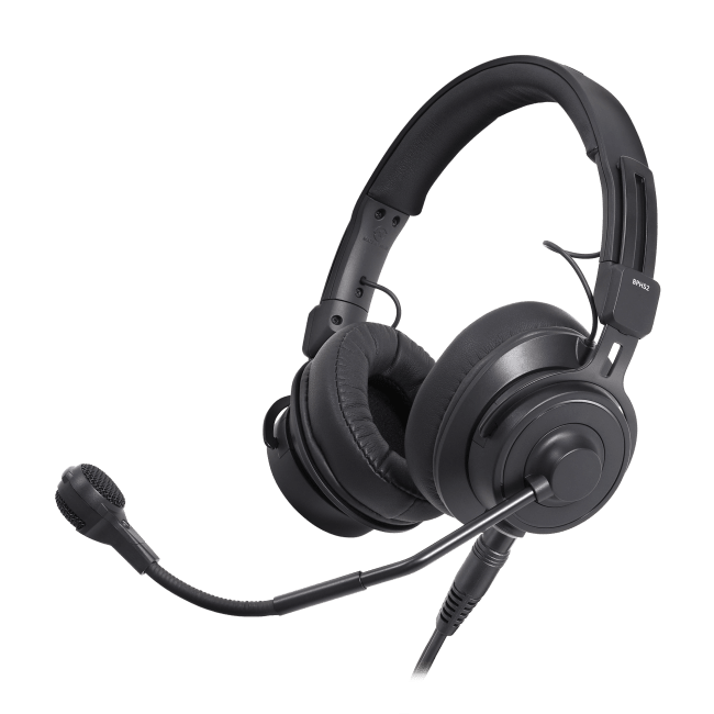 Broadcast Stereo Headset with Dynamic Mic, Uterminert