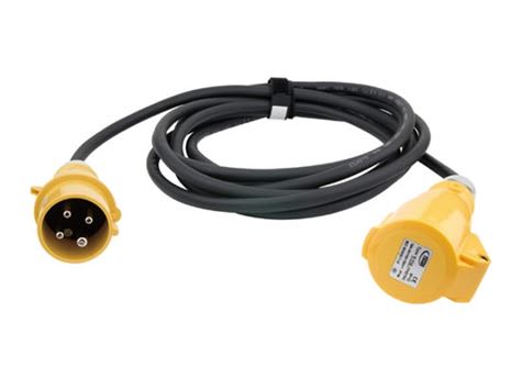 Motorkabel LV, 16A110V-4P, M/F, 4x 1,0mm2, 20meter