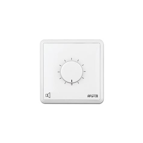 Volumkontroll 100 volt, 120W Euro, Hvit, med 24V rele