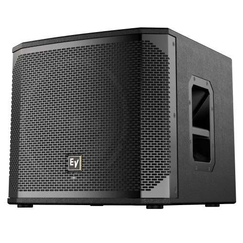 Høyttaler Sub Aktiv Kabinett 12" 1200W Sort