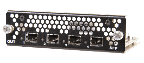 Optional OP connector card w/4x SFP+ Aquilon C/Aquilon C+