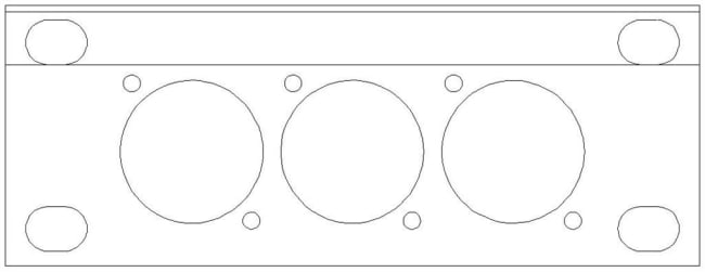 SMRT Pane Panel 1U 1/4 19" 3 D-HULL
