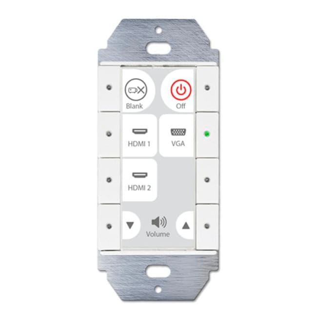 Echo Plus 8USW - 8-button control pad med Ethernet, US, Vit