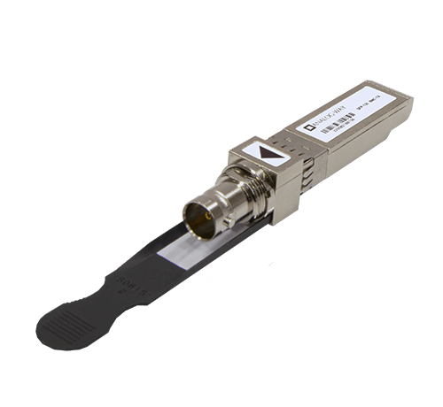 12G-SDI video SFP+ Transmitter, full-size BNC, reclocked