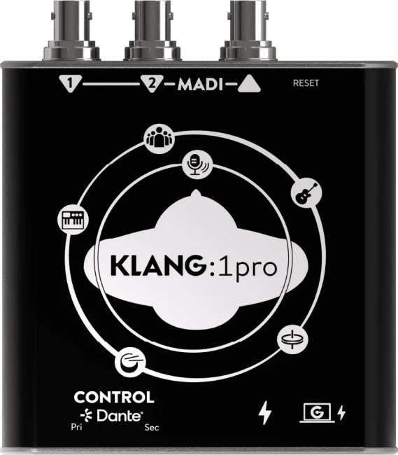 KLANG:1 - 1 User monitoring system - MADI+DANTE