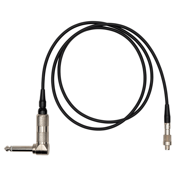 Right-angled 1/4" mono jack smart guitar input cable