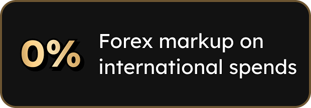 Zero forex markup in 150+ countries