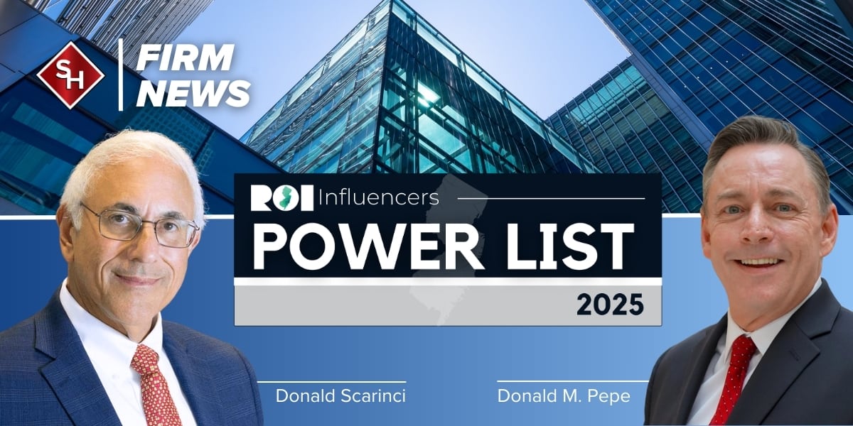 Don Pepe & Donald Scarinci 2025 ROI-NJ Influencers: Law List