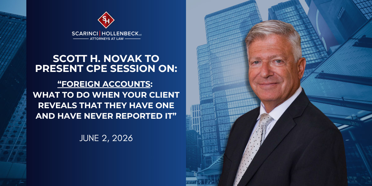 CPE Presentation: Scott H. Novak on Foreign Accounts