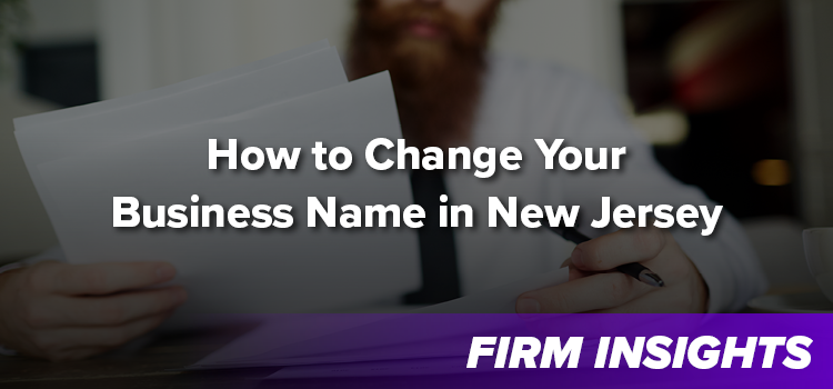 How to Change Your Business Name in New Jersey