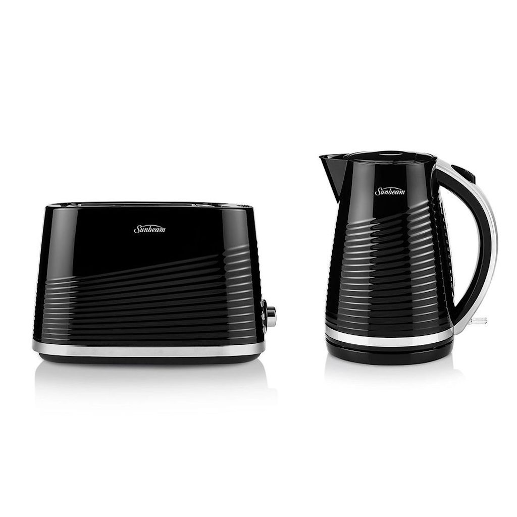Sunbeam Curve Pack Up Electric Jug Kettle and Toaster Combo Kitchen Set