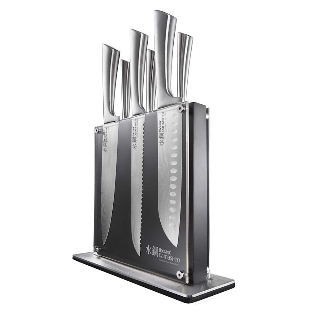Baccarat Damashiro Kin Knife Block 7 piece Brand New House Shop