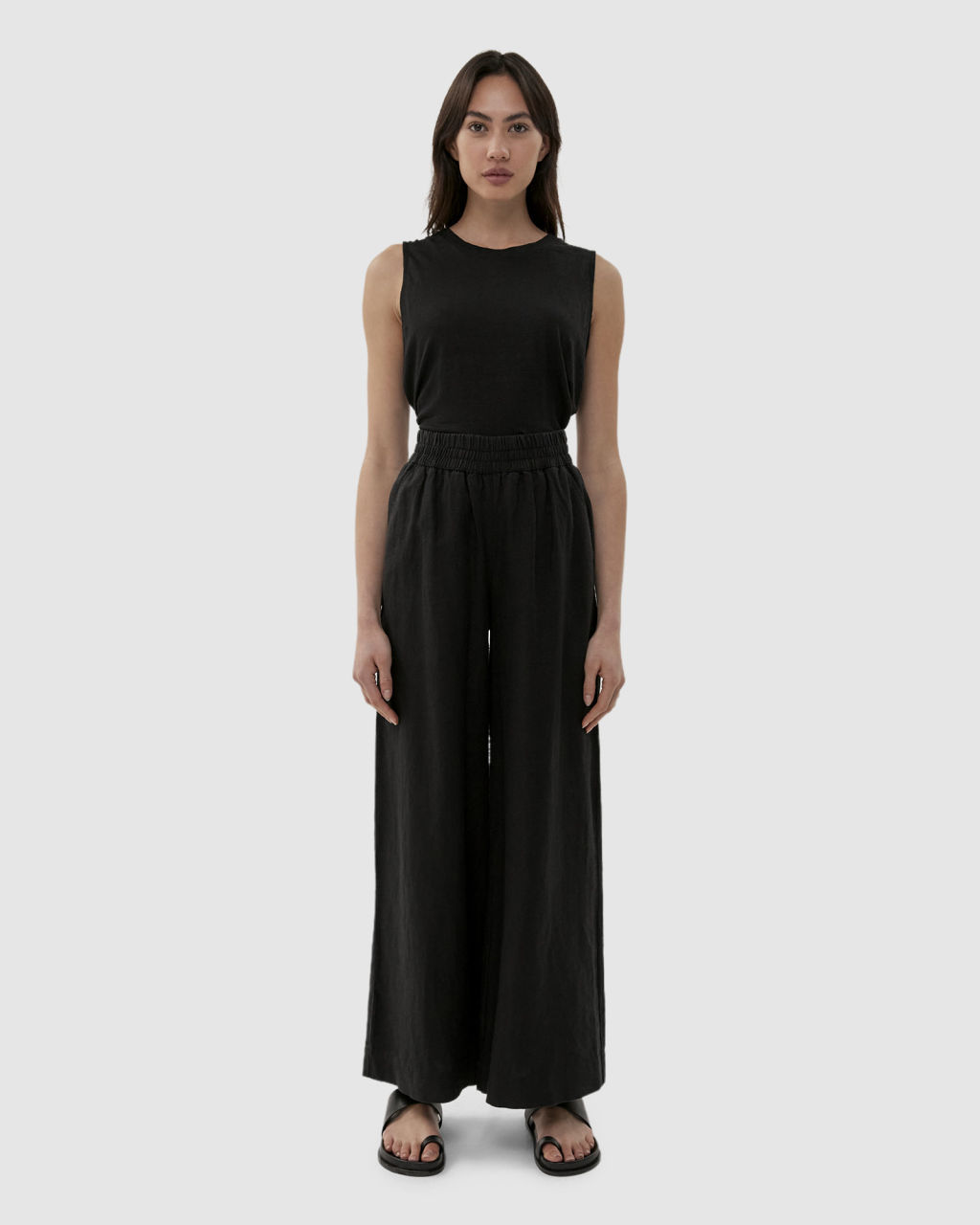 Jag Sabine Linen Wide Leg Pant BLACK | Jag | Shop online at Westfield ...