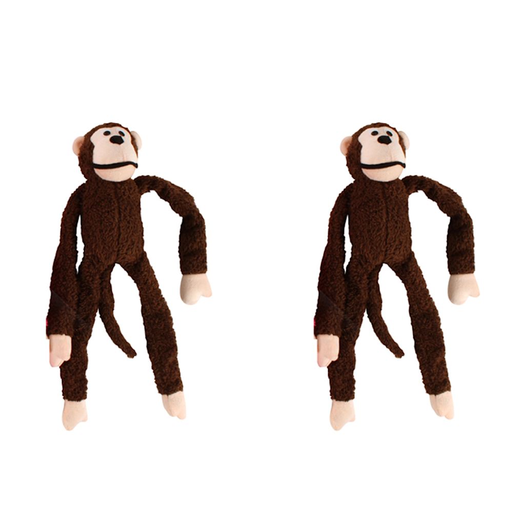 PRO PET 2x Pro Pet 60cm Plush Monkey w/ Squeak Kids/Children Stuffed