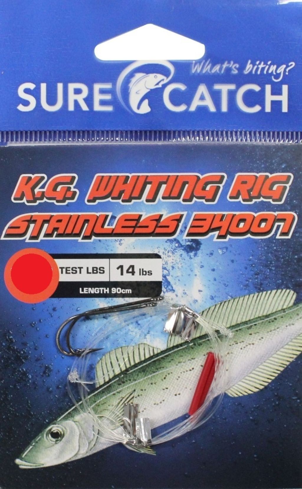 Surecatch King Whiting Rig with Stainless Steel 34007 Hooks
