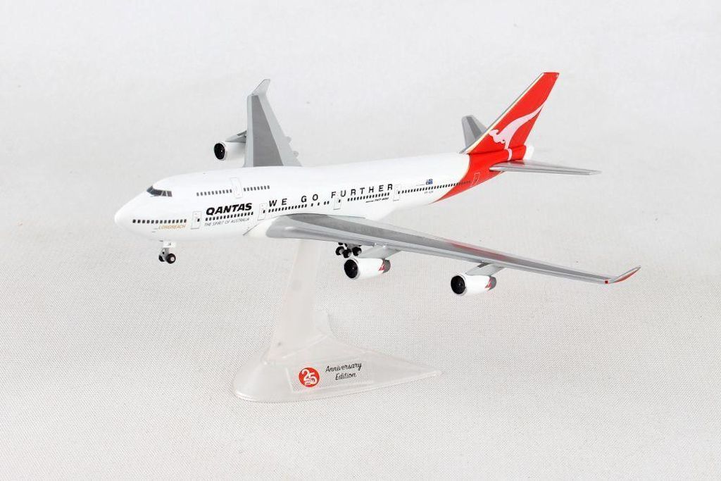 Hobbyco 1/500 Qantas Boeing 747400 "We Go Further" 25 YEARS Herpa