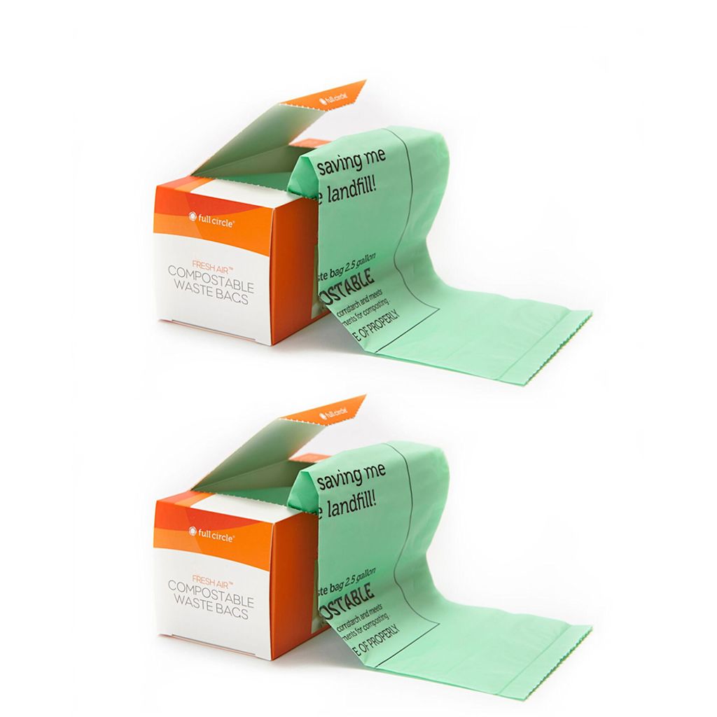 FULL CIRCLE 2x 25pc Full Circle Plastic Fresh Air Compostable Waste