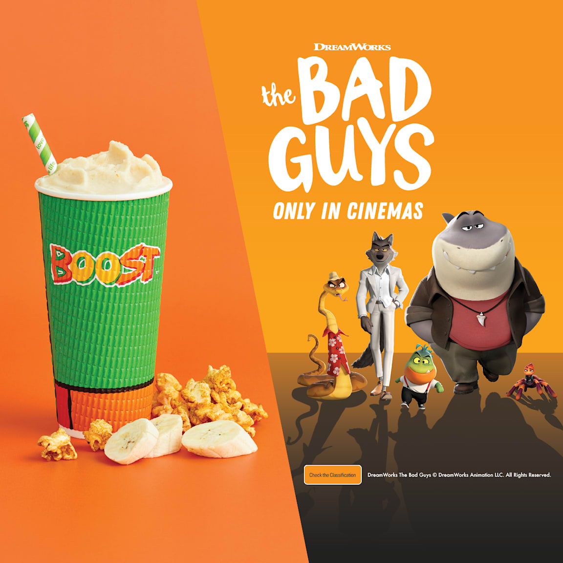 Westfield Miranda News Boost Juice The Bad Guys are crashing Boost