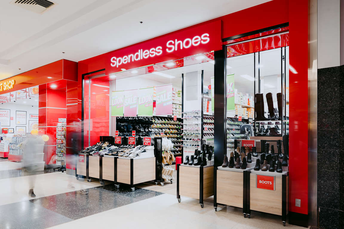 spendless shoes afterpay in store