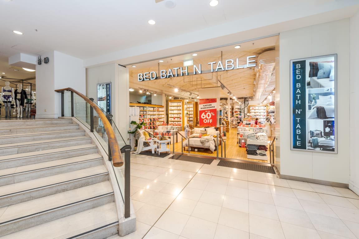 bed bath n table at westfield sydney