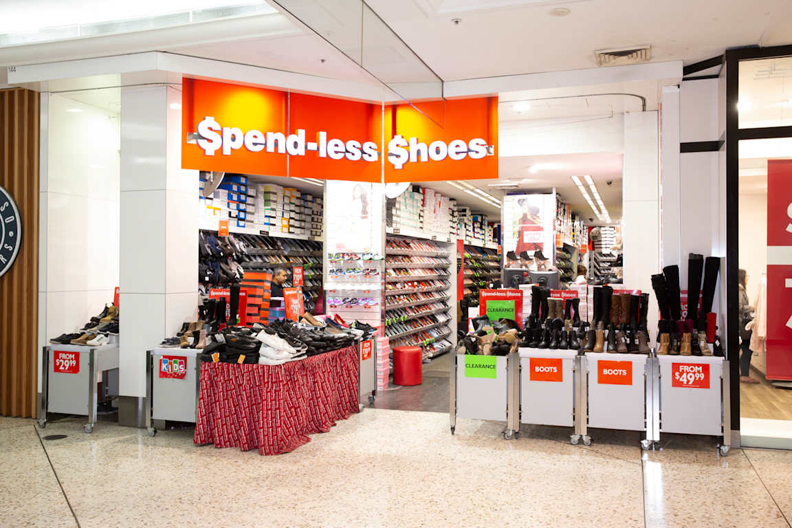 spendless shoes afterpay in store