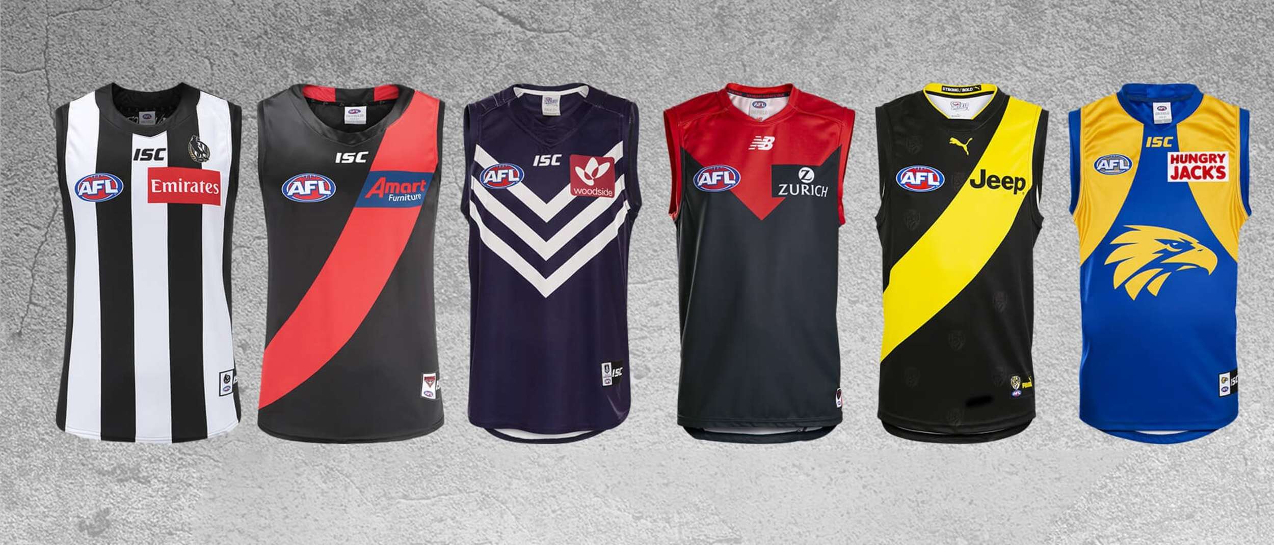 afl team shirts