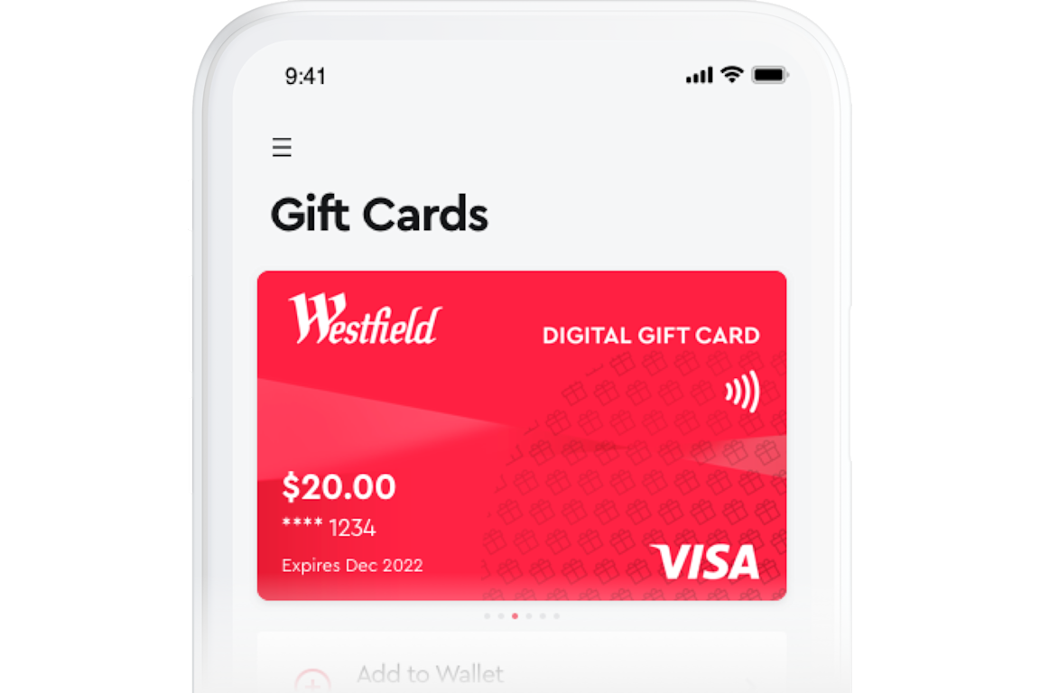 Buy Westfield Digital Gift Card Online  Westfield