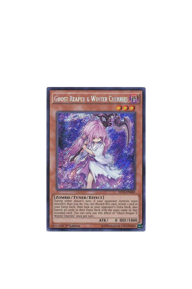 Jtoys Ghost Reaper Winter Cherries Shvi En040 Secret Rare 1st Edition Yu Gi Oh Tcg Single Westfield Direct