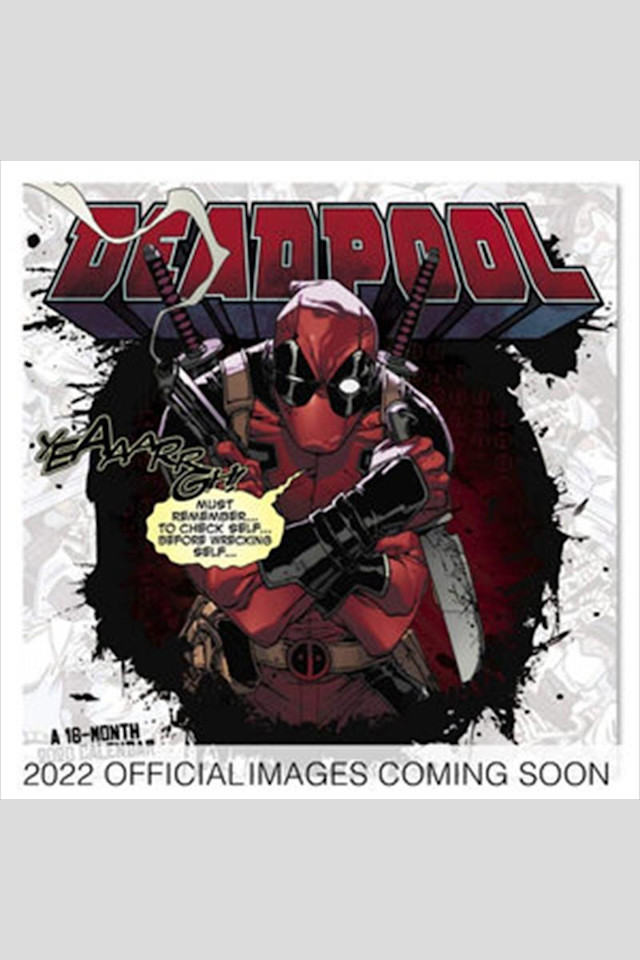 Sanity Entertainment Marvel Deadpool 2022 Wall Calendar | Westfield Direct