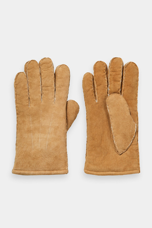 Scotch Soda Sherpa Lined Suede Gloves Westfield Direct