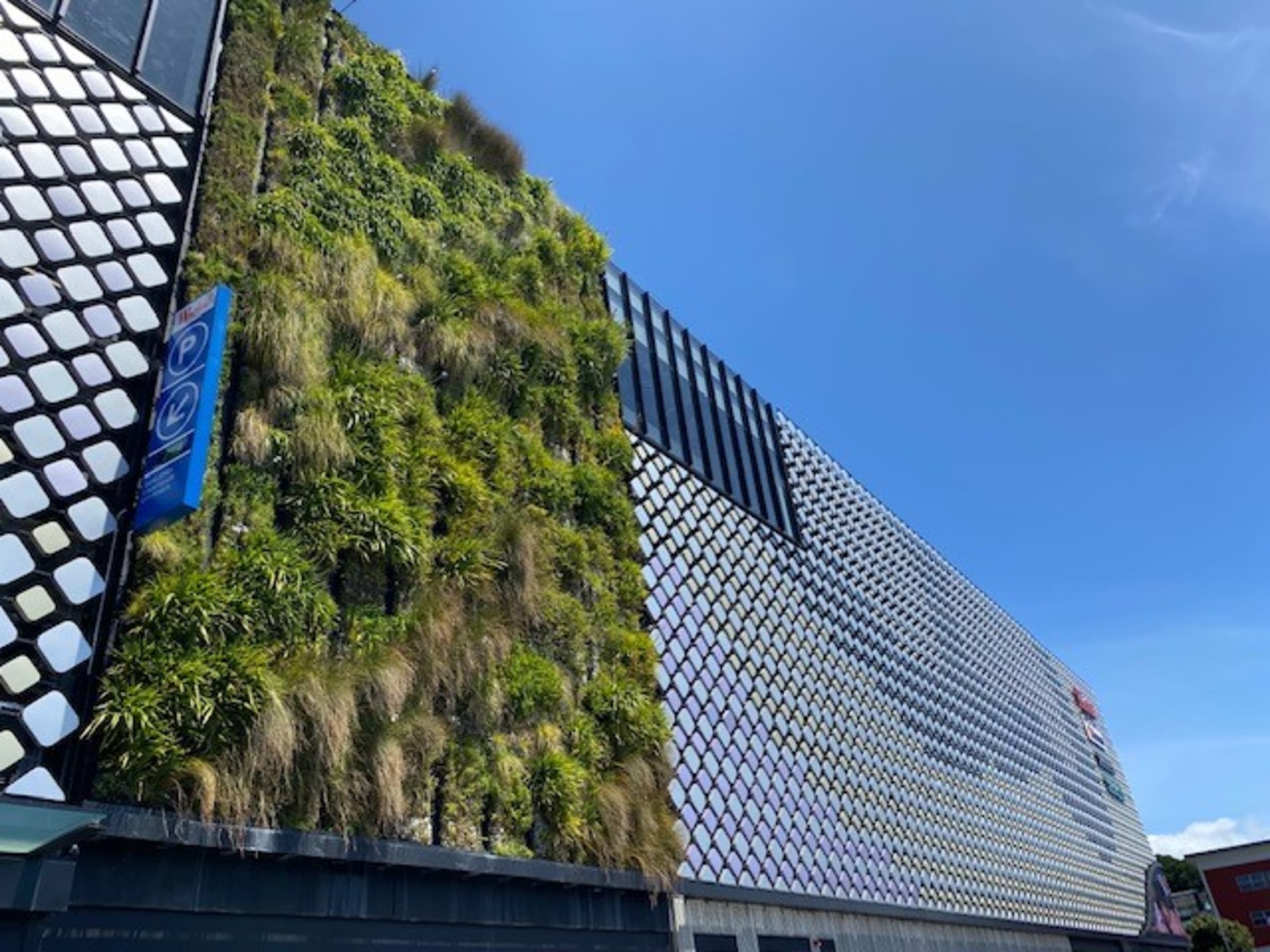 Green wall at Westfield Newmarket