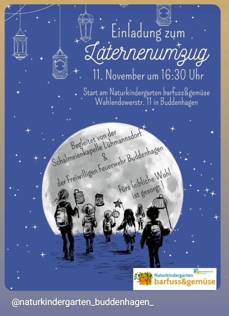 Laternenumzug in Buddenhagen