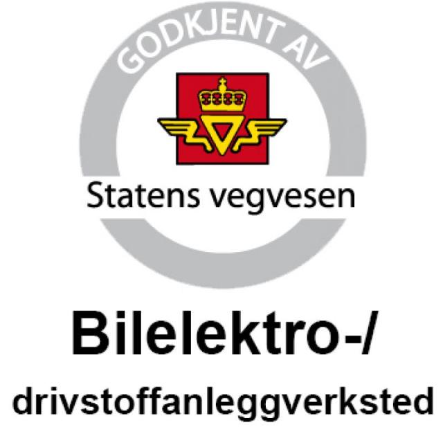 Bilelektro-/drivstoffanleggverksted. Kode 04 & 19 logo