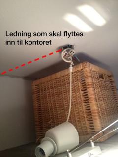 Her er punktet som skal flyttes  tilbake  til kontoret