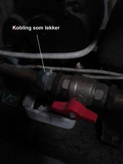 Kobling som drypper