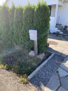 Stu00f8pe fundament til postkassestolpe