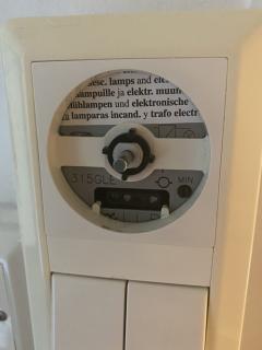 Eksisterende dimmer med bryter tatt av